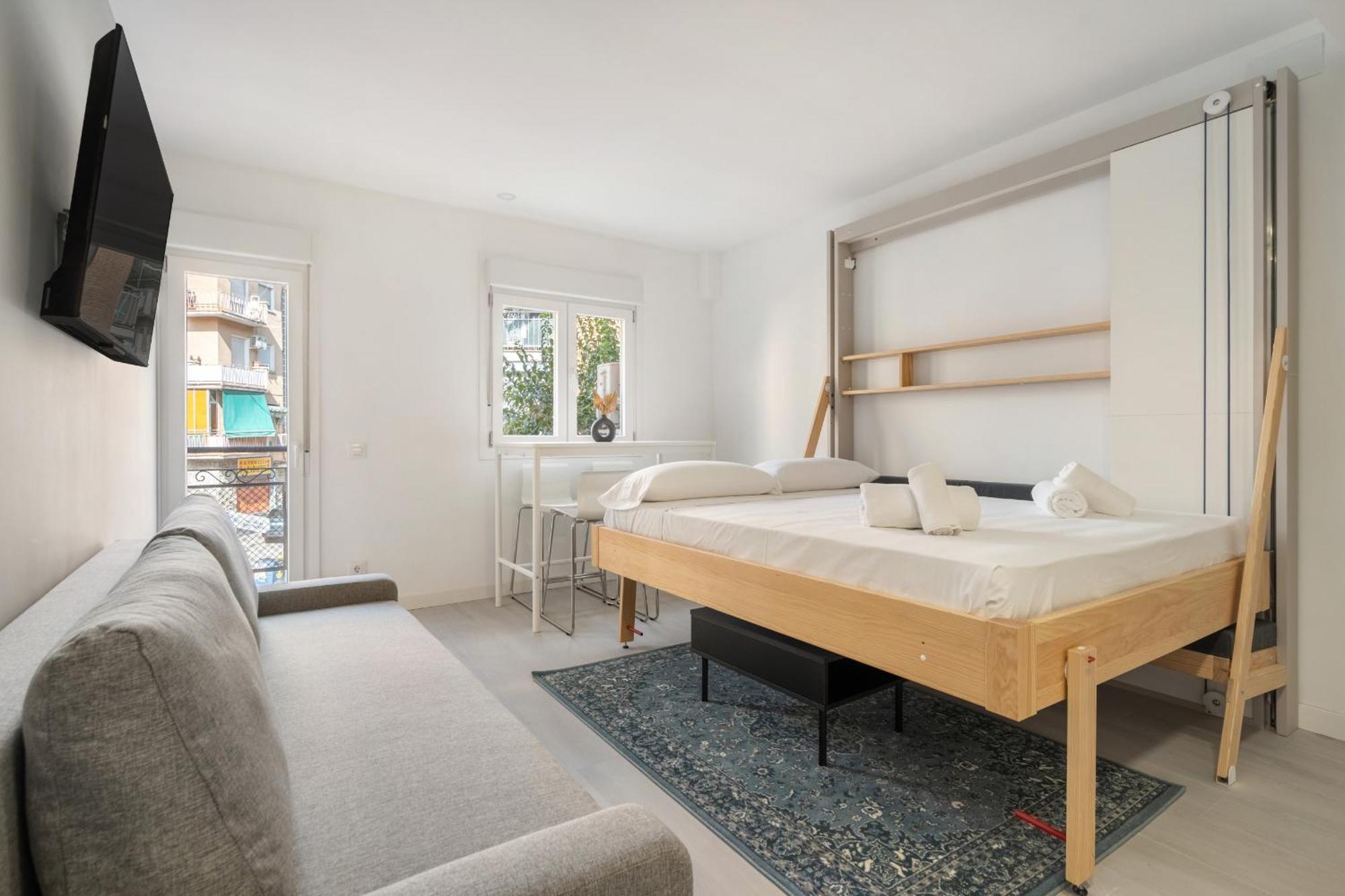 Madrid Riverside Studios Con Parking Incluido Alquiler Temporal Exterior foto